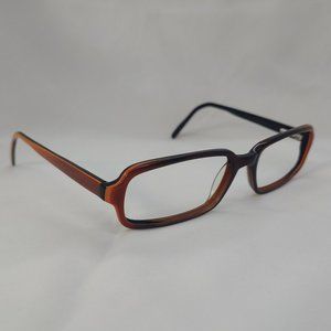 MENRAD Eyeglass Frames Plastic Full Rim Brown Orange Gradient